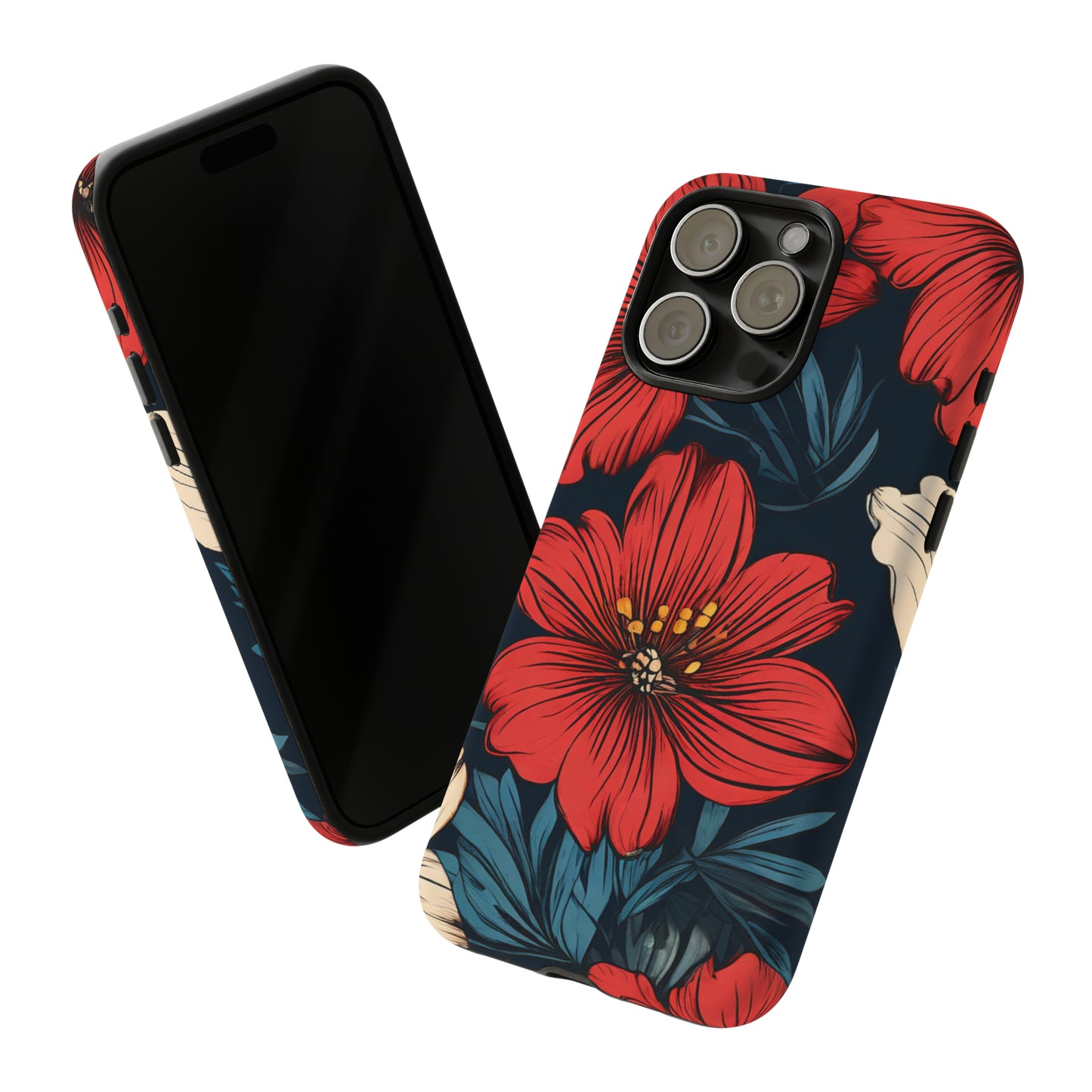 Red Dandelion  Art Design Pattern Tough Case