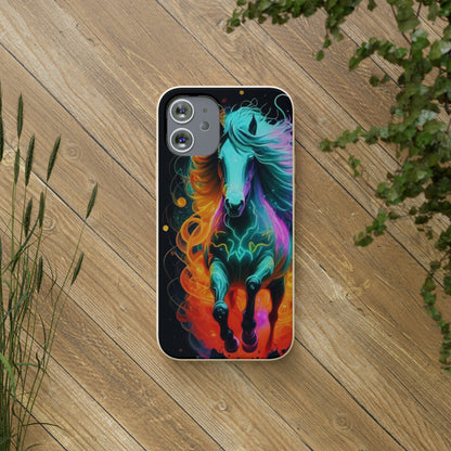 Psychedelic Horse Biodegradable Case