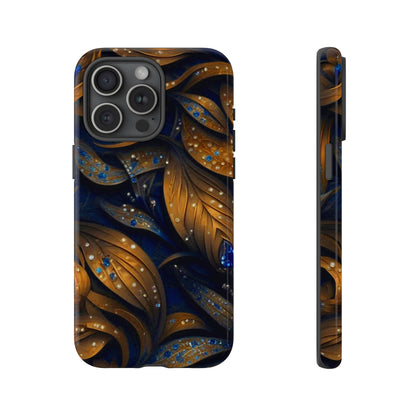 Golden Leaf Pattern Tough Case