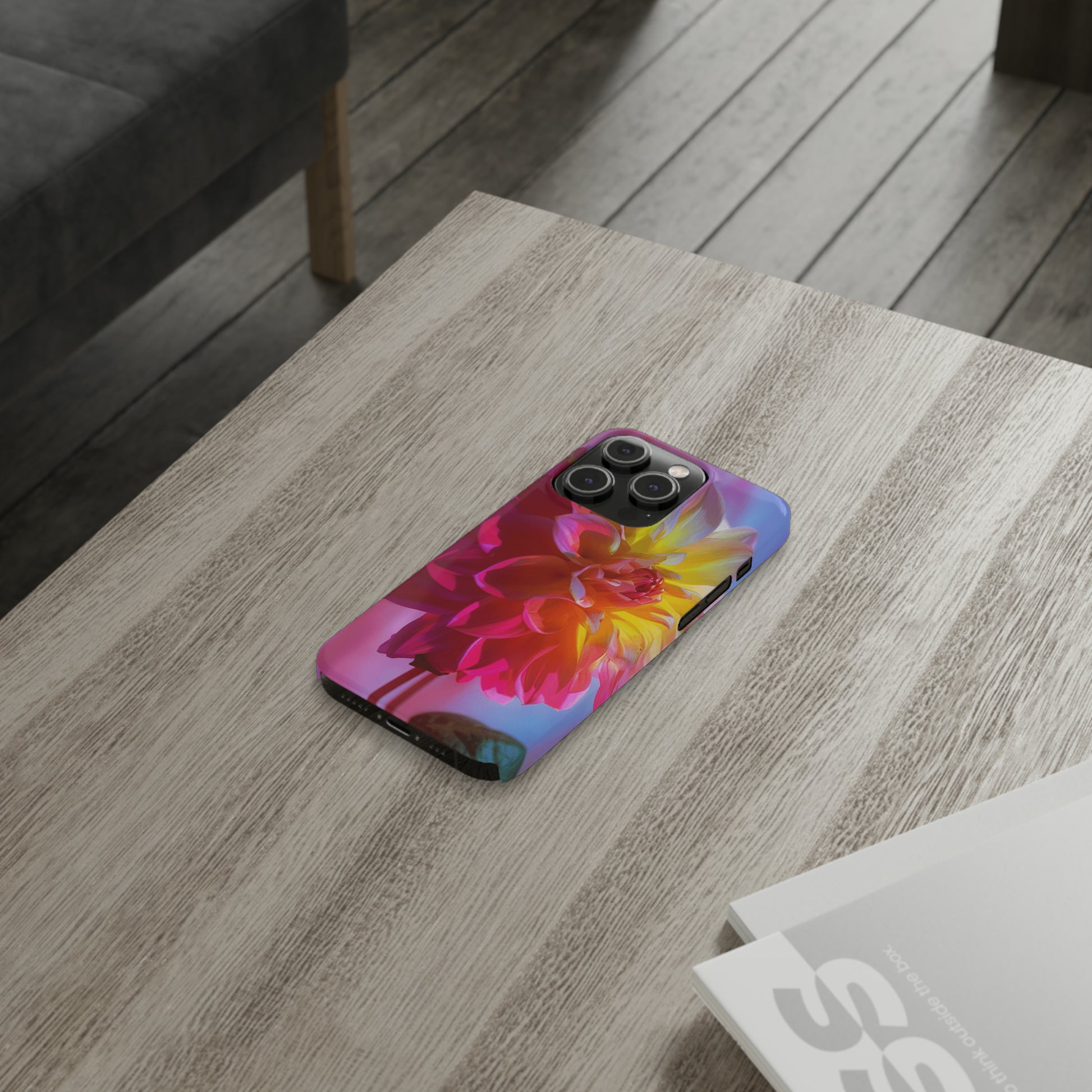 Floral Design Slim Phone Case - Colorwink