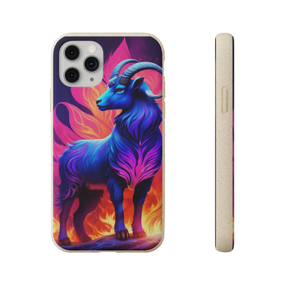 Pink Peculiar Goat Biodegradable Case