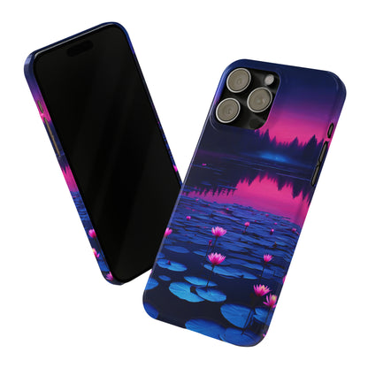 Water Lilies Slim Phone Case - Colorwink