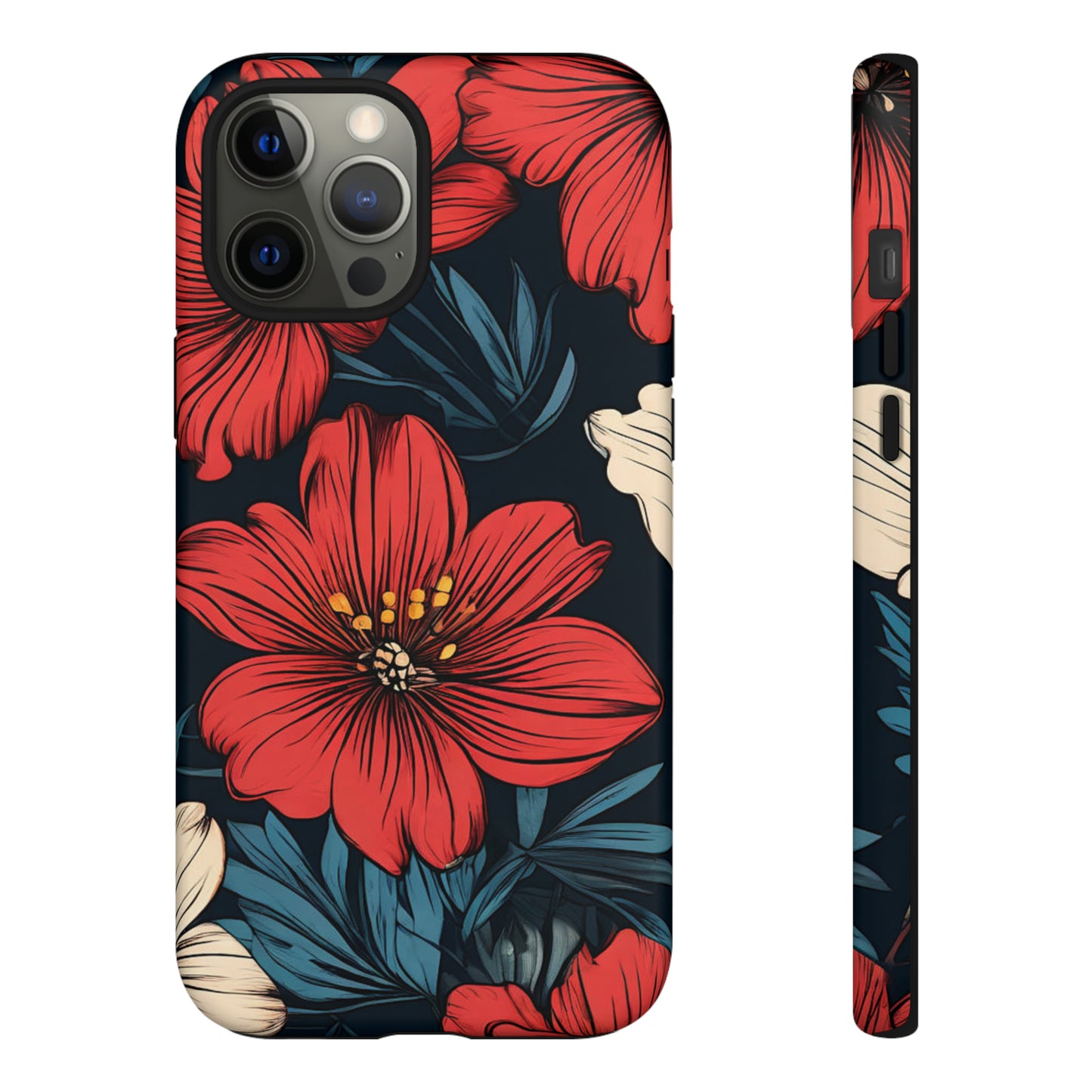 Red Dandelion  Art Design Pattern Tough Case