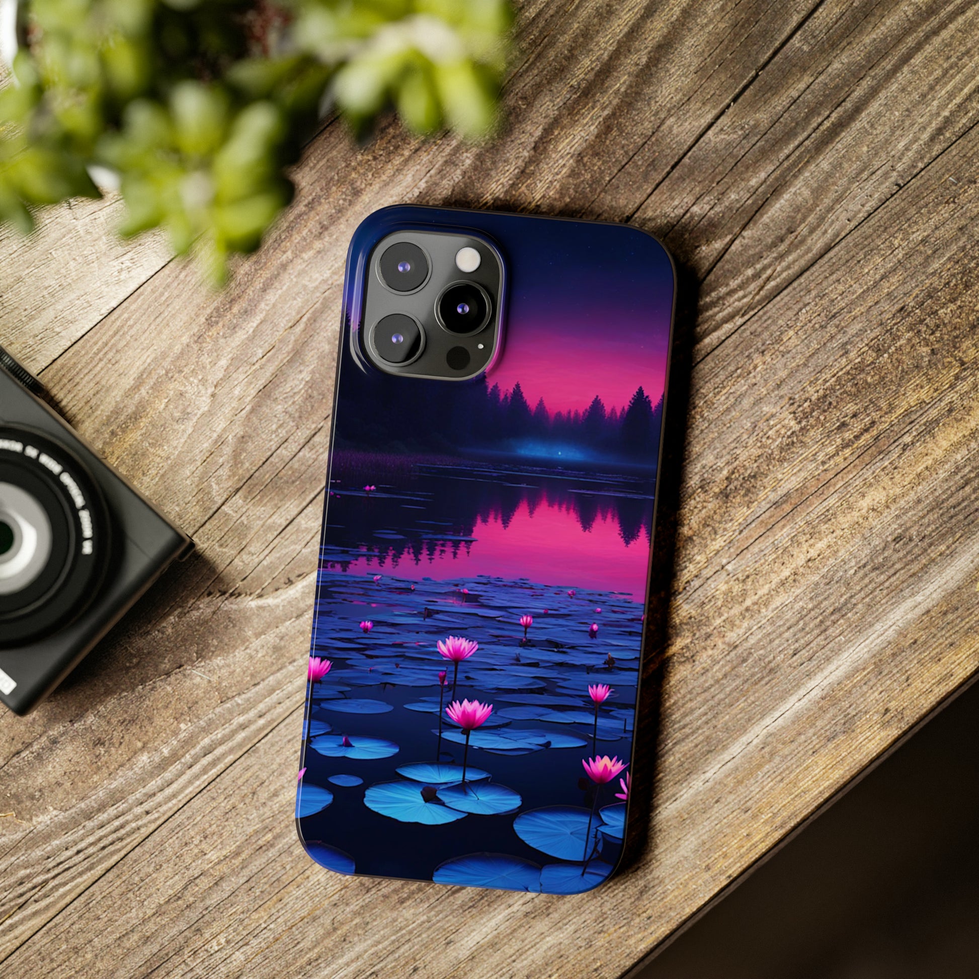 Water Lilies Slim Phone Case - Colorwink