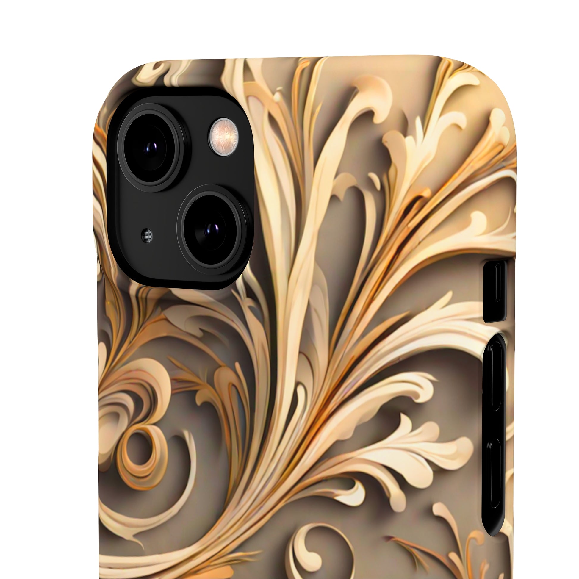 Golden Tendrils Snap Case - Colorwink