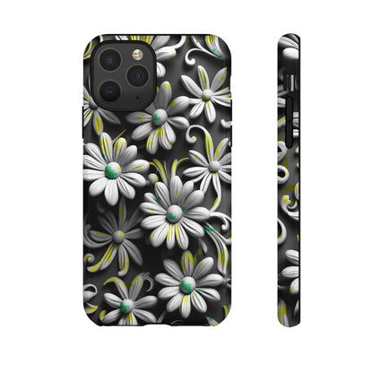 White Flowers Tough Case