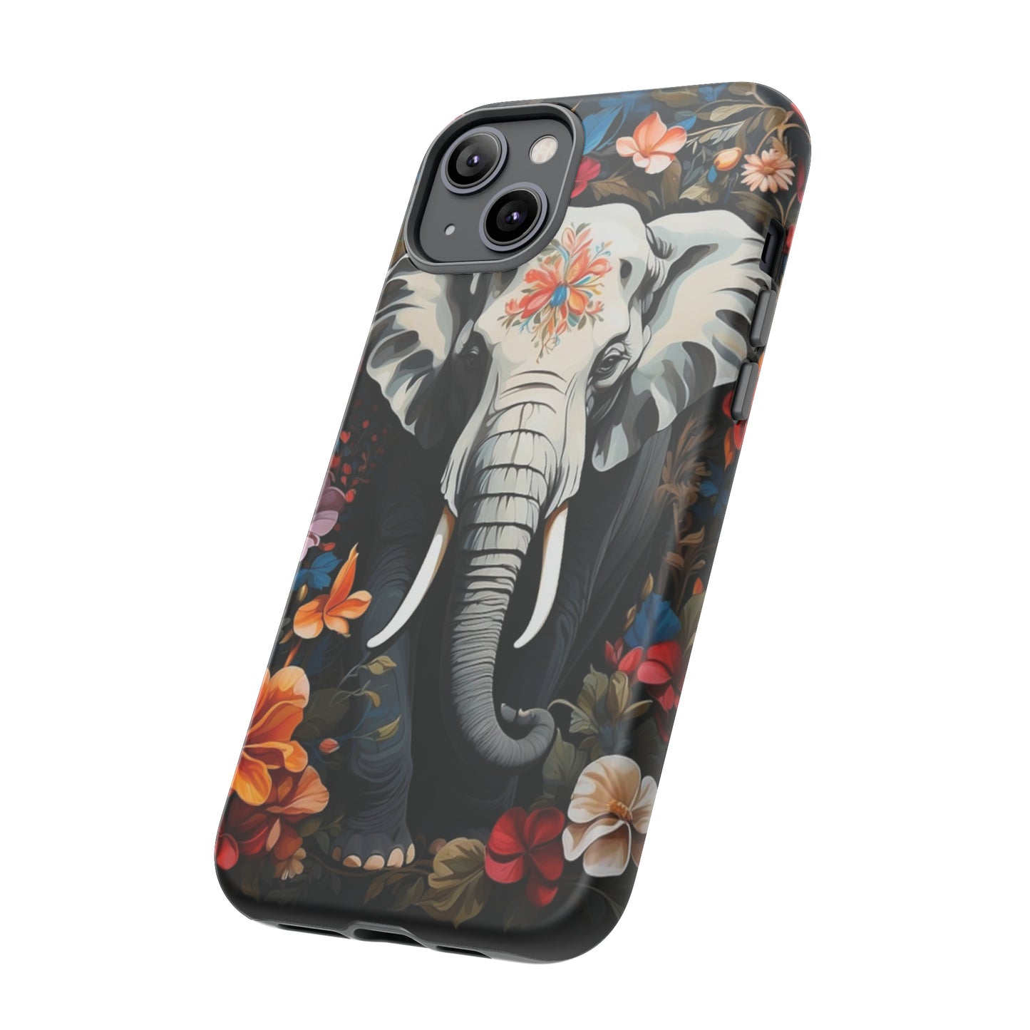 Elephant Face Flower Art  Tough Case