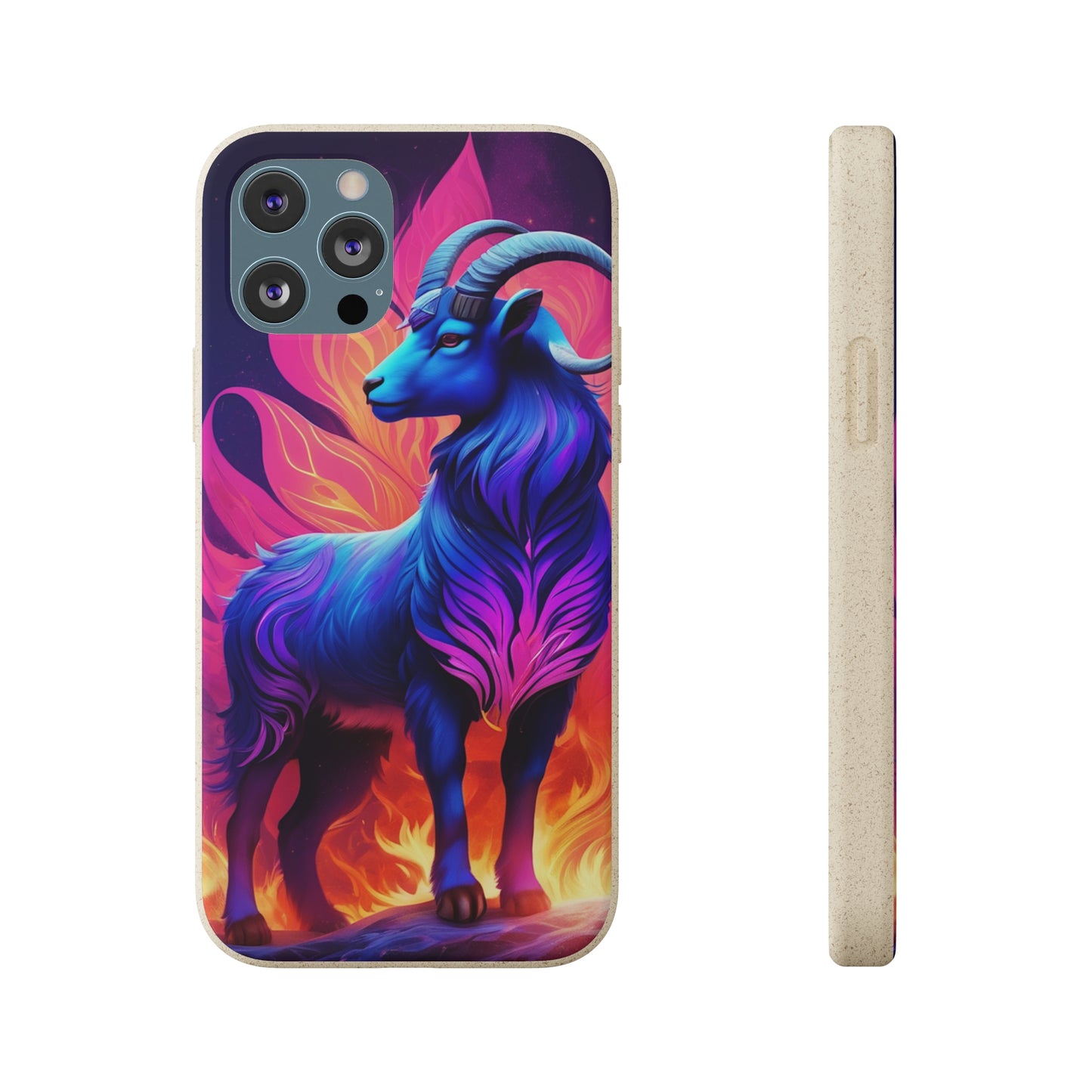 Pink Peculiar Goat Biodegradable Case