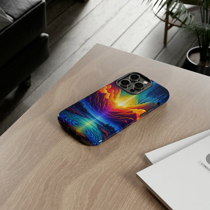 Rainbow Clouds Tough Case