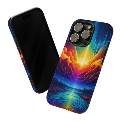 Rainbow Clouds Tough Case