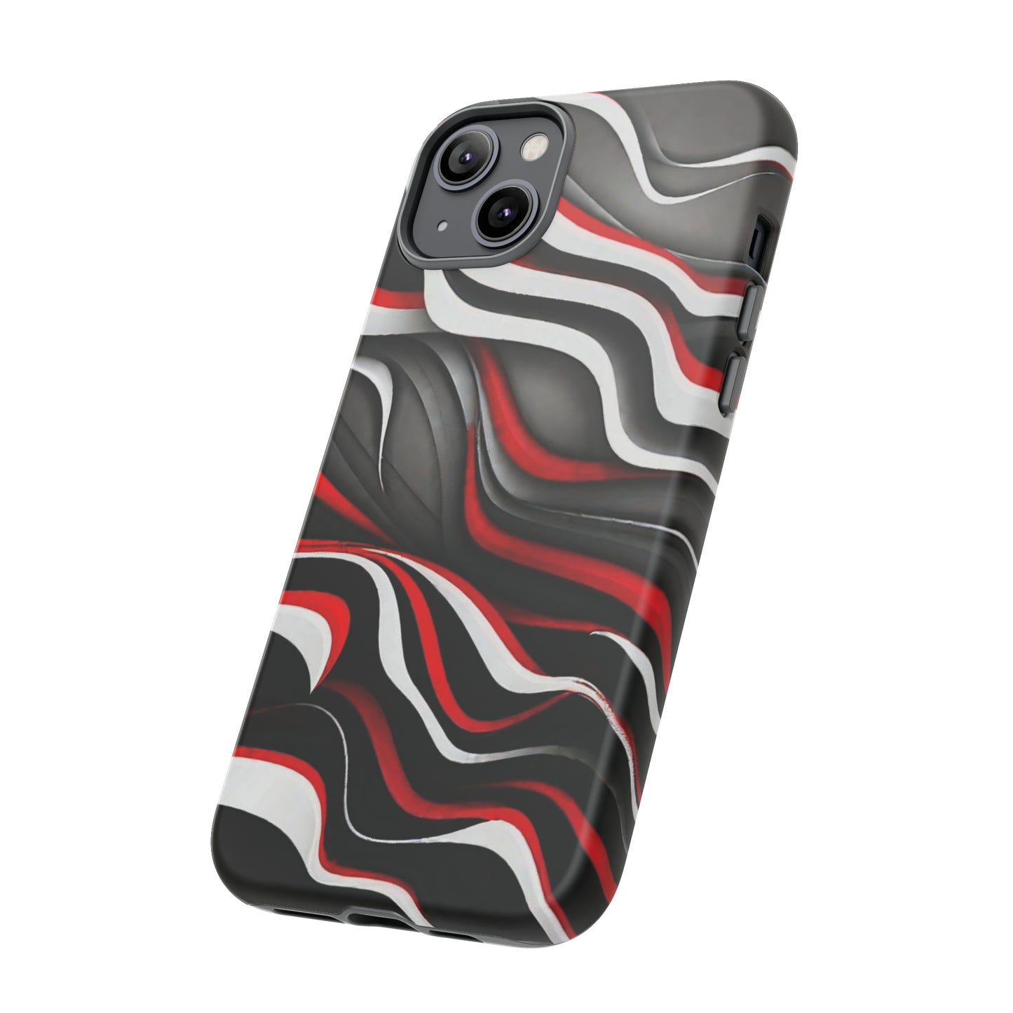 Red & White Satin Tough Case - Colorwink