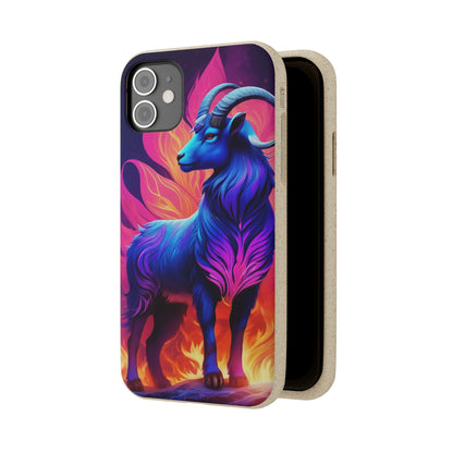 Pink Peculiar Goat Biodegradable Case