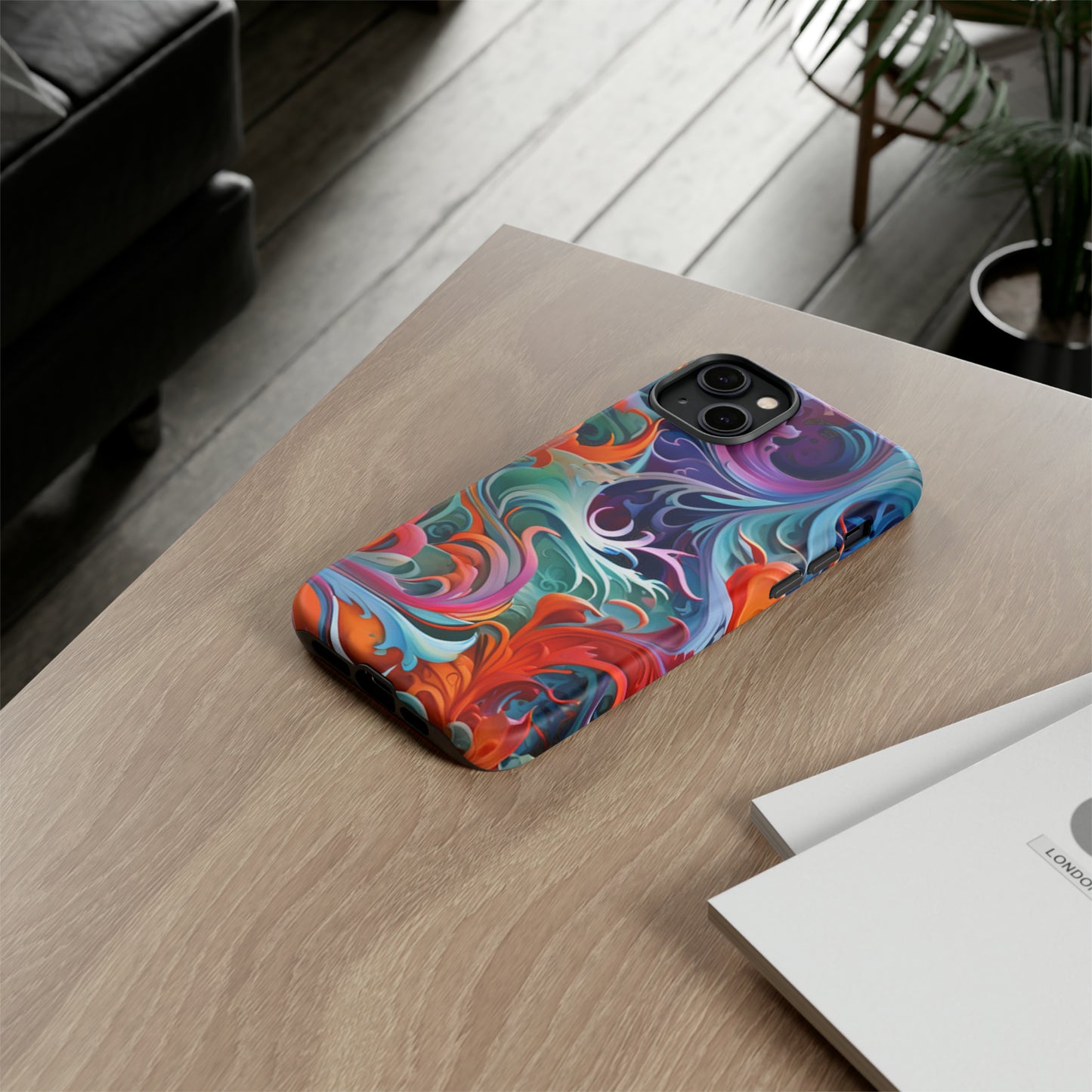 Spiral Paint Art Pattern Tough Case