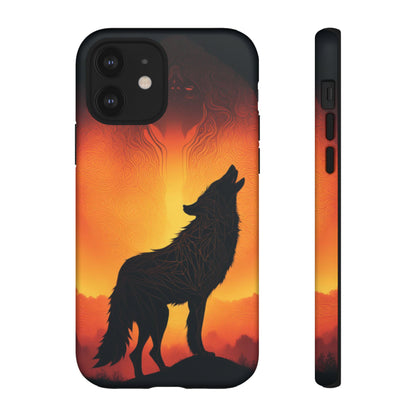 Wolf silhouette Tough Case