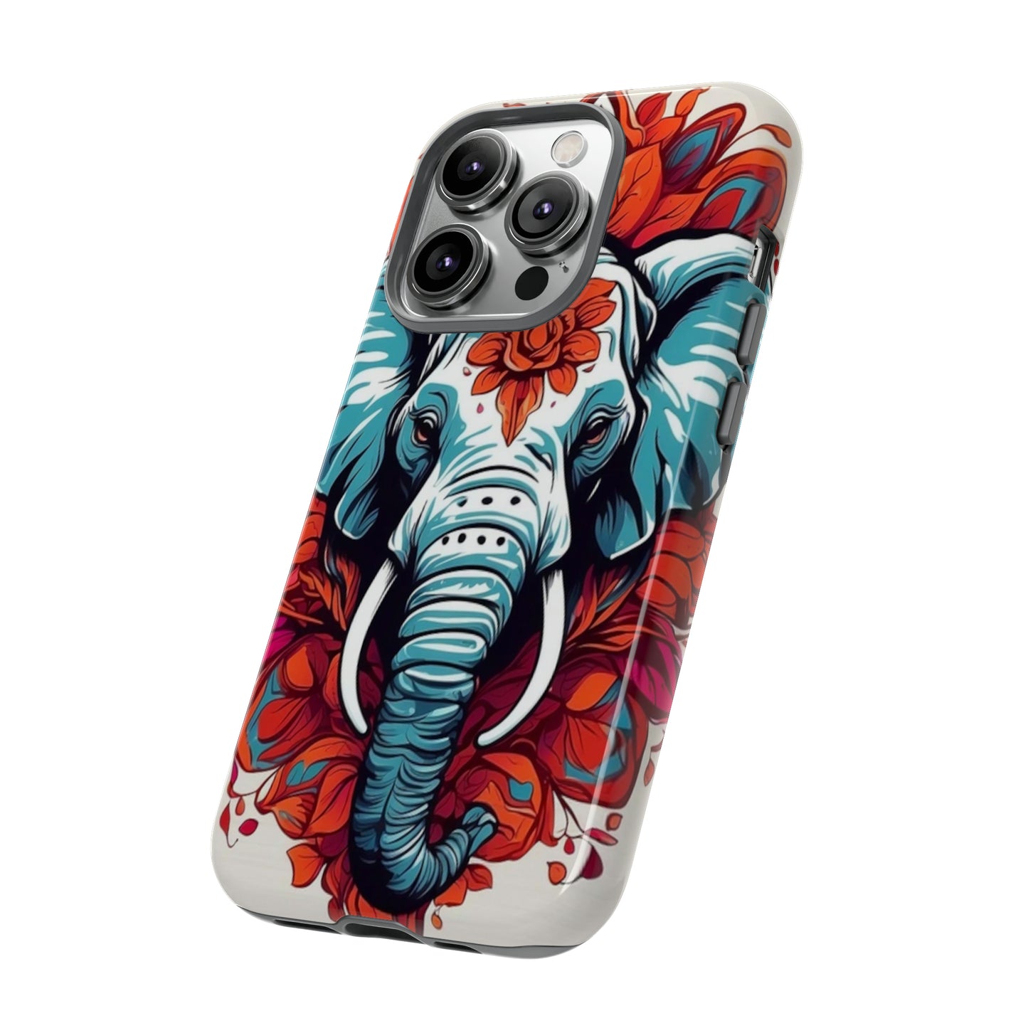 Floral Elephant Tough Case