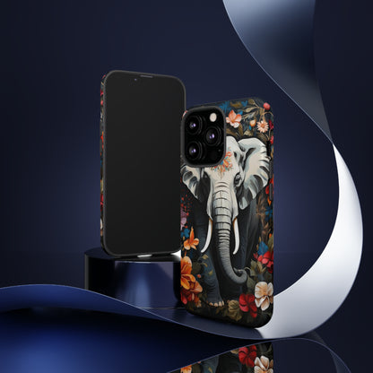 Elephant Face Flower Art  Tough Case