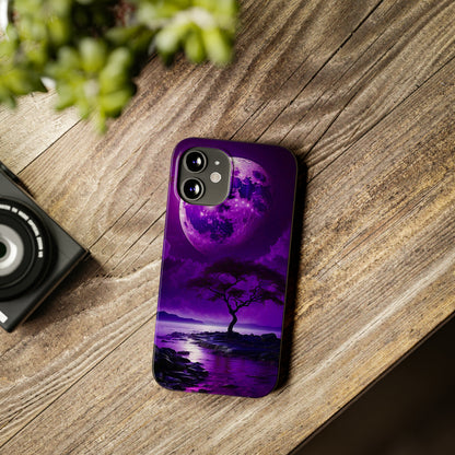 Violet Moon Slim Phone Case - Colorwink