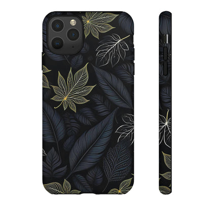 Grey Leaf Pattern Tough Case