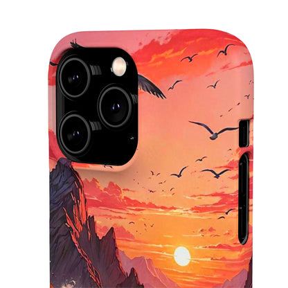 Seagull Sunset Art Snap Case - Colorwink