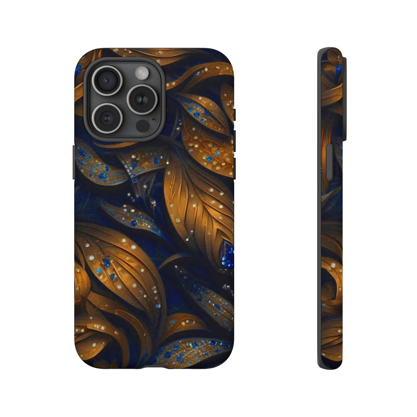 Golden Leaf Pattern Tough Case