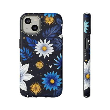 Blue Leaf Pattern Tough Case