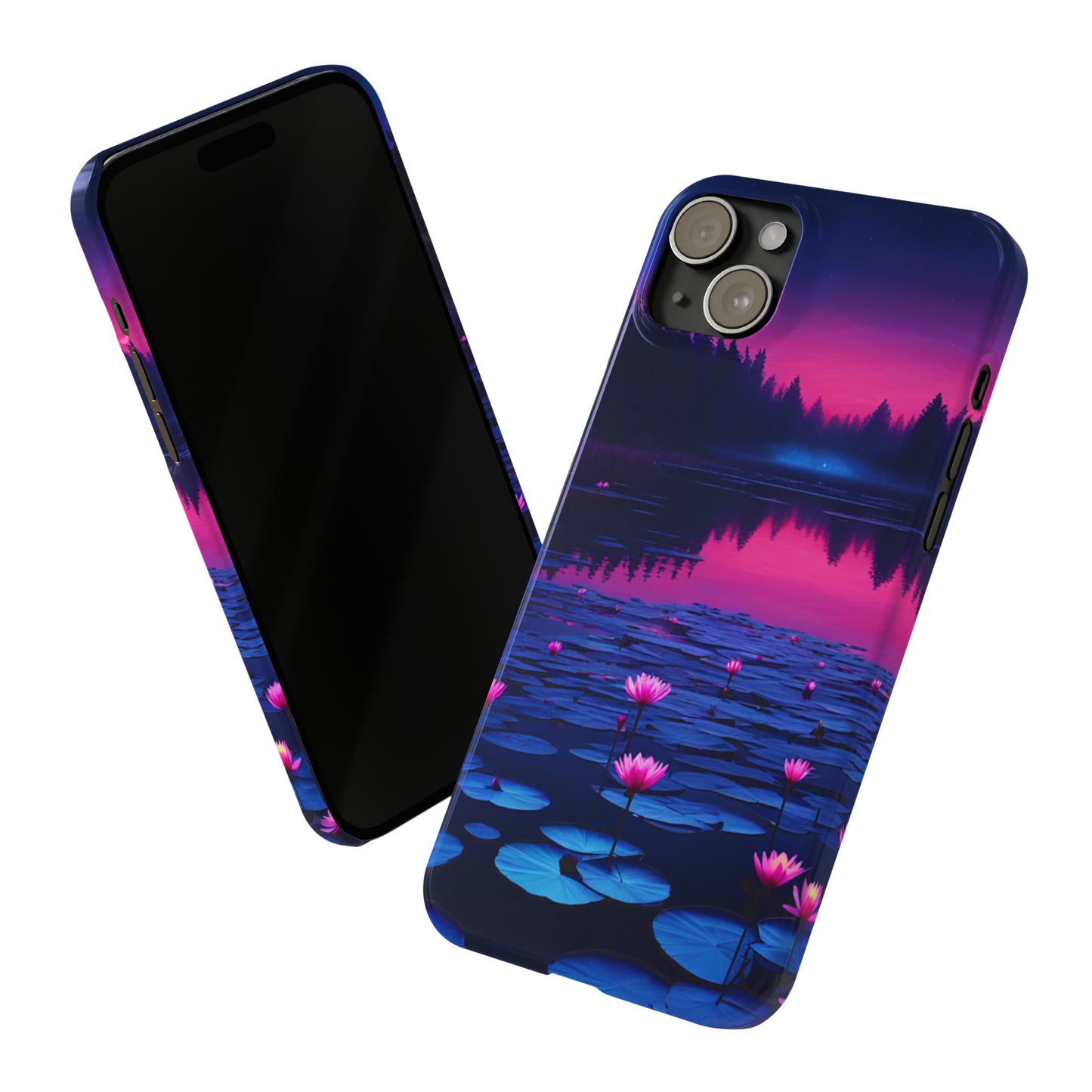 Water Lilies Slim Phone Case - Colorwink