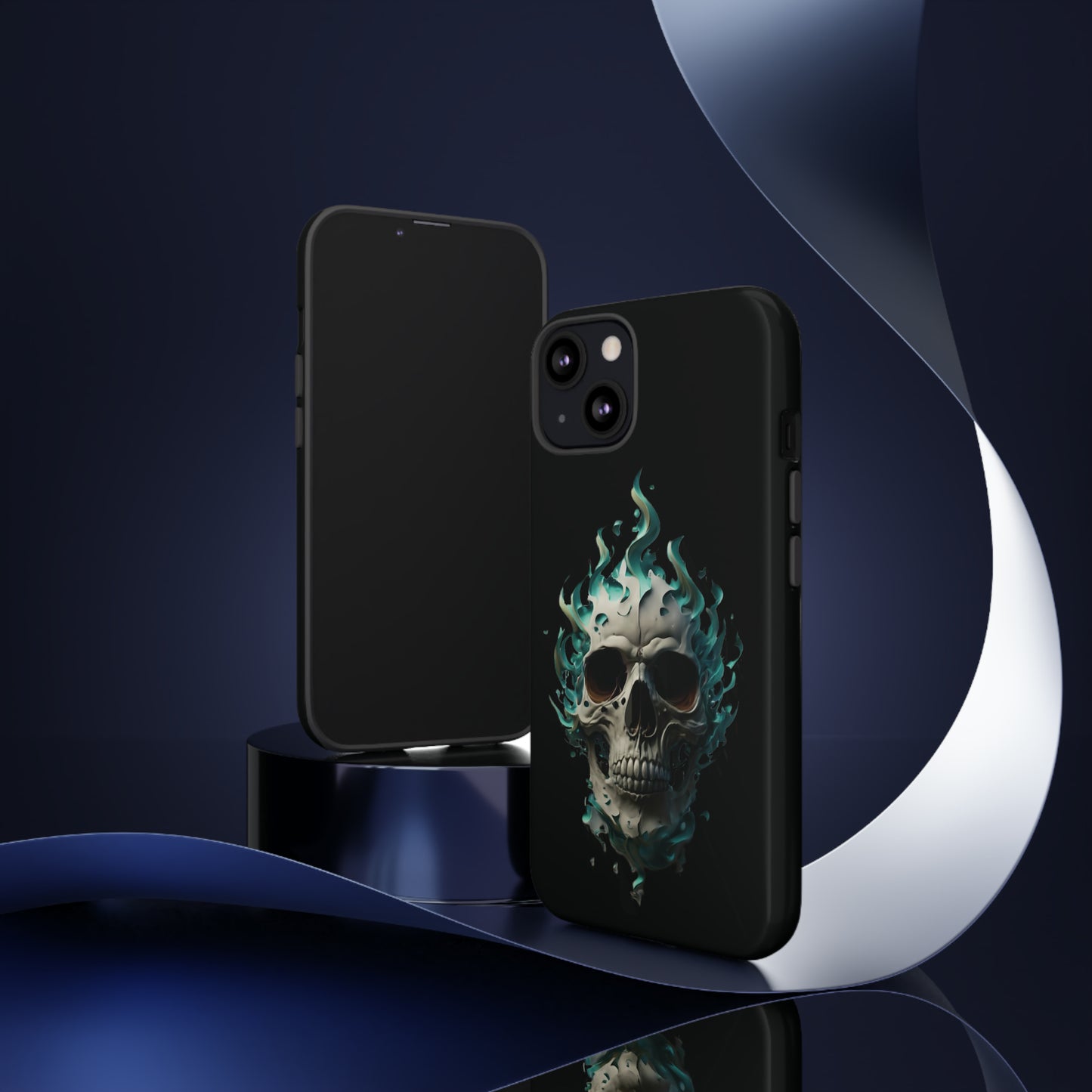 Flaming Skull Tough Case