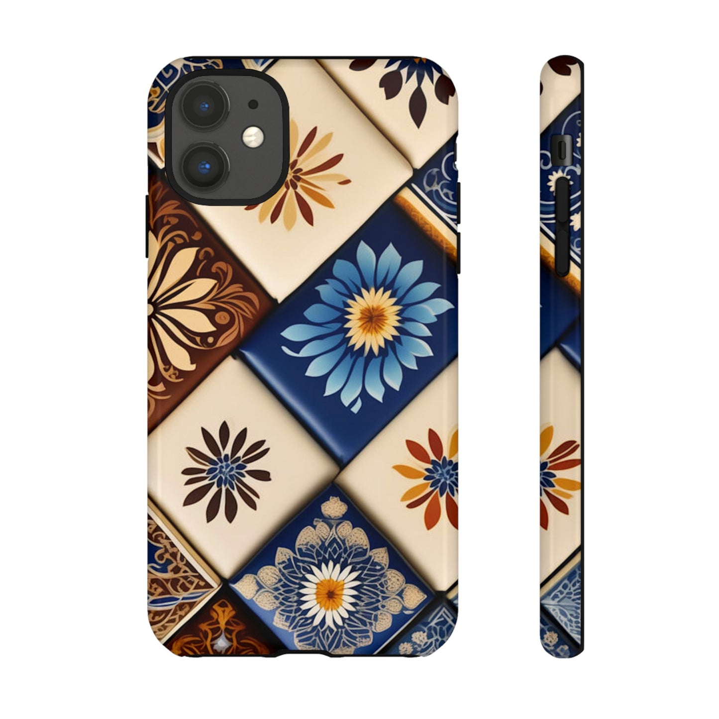 Floral Tiles Tough Case