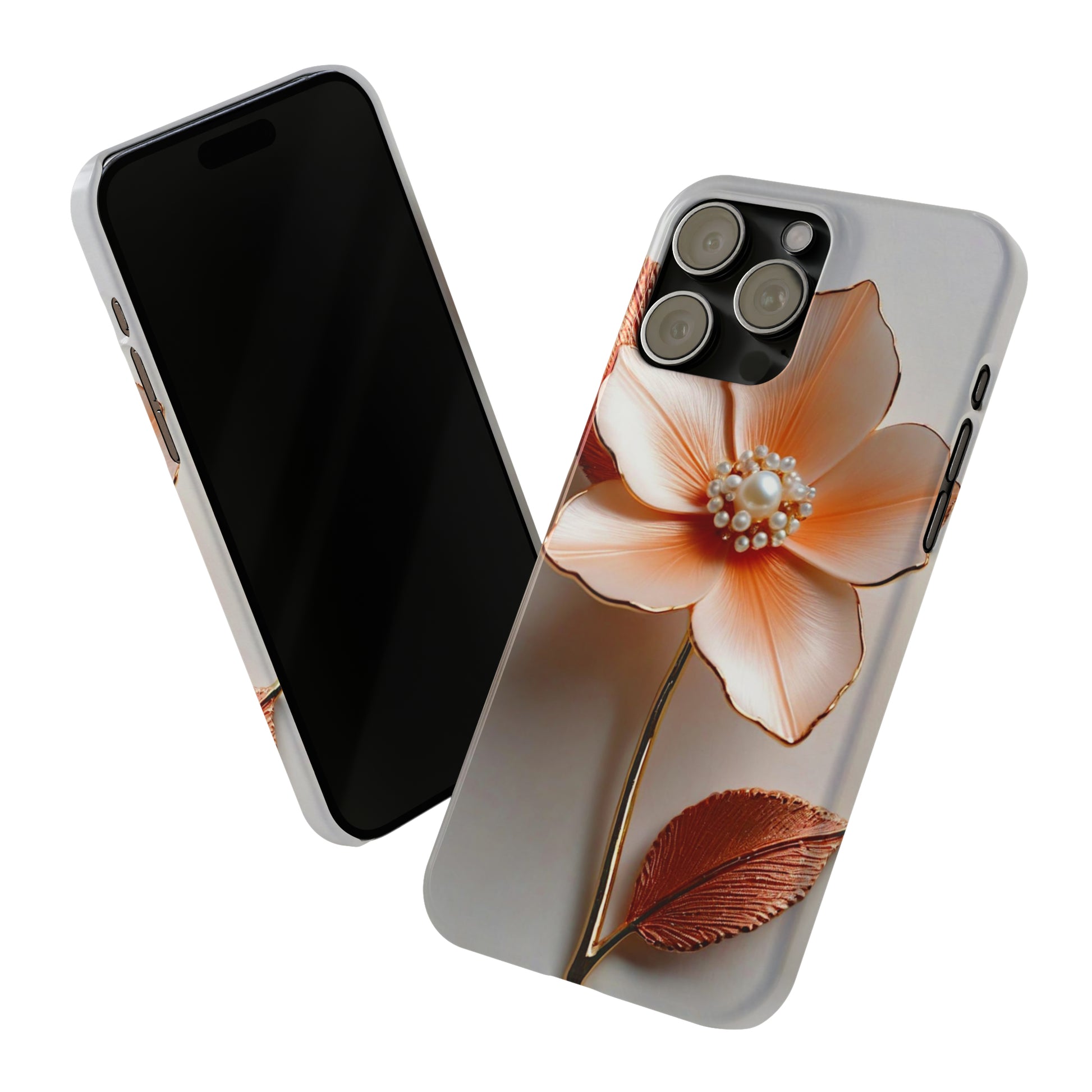 Peach Flower Slim Phone Case - Colorwink