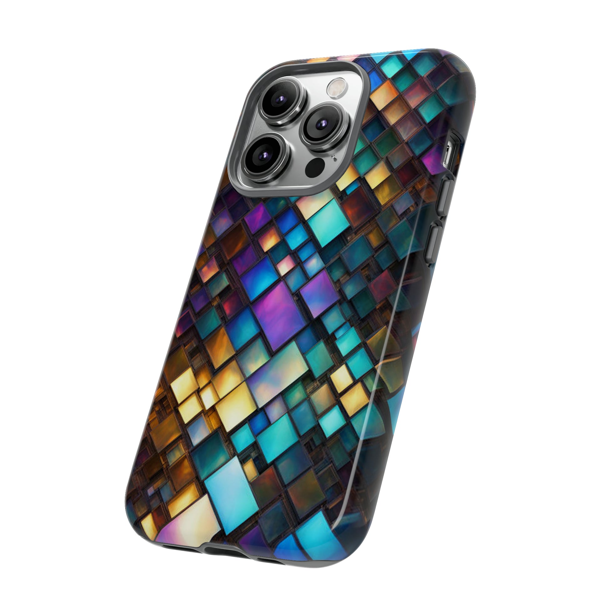 Colored Glass Tiles Tough Case - Colorwink