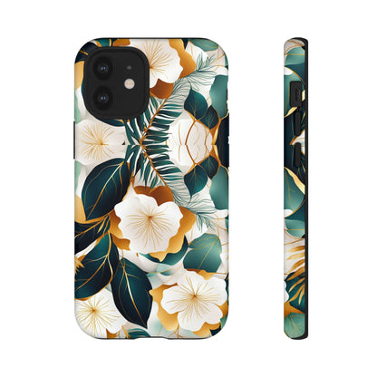 White Flowers Tough Case