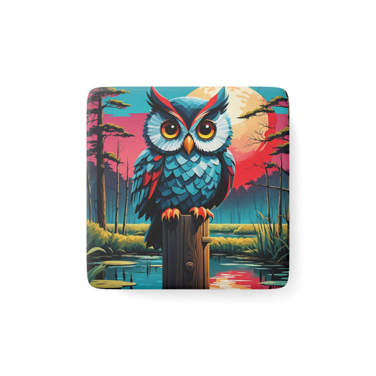 Barn Owl Art Magnet