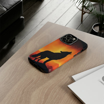 Wolf silhouette Tough Case