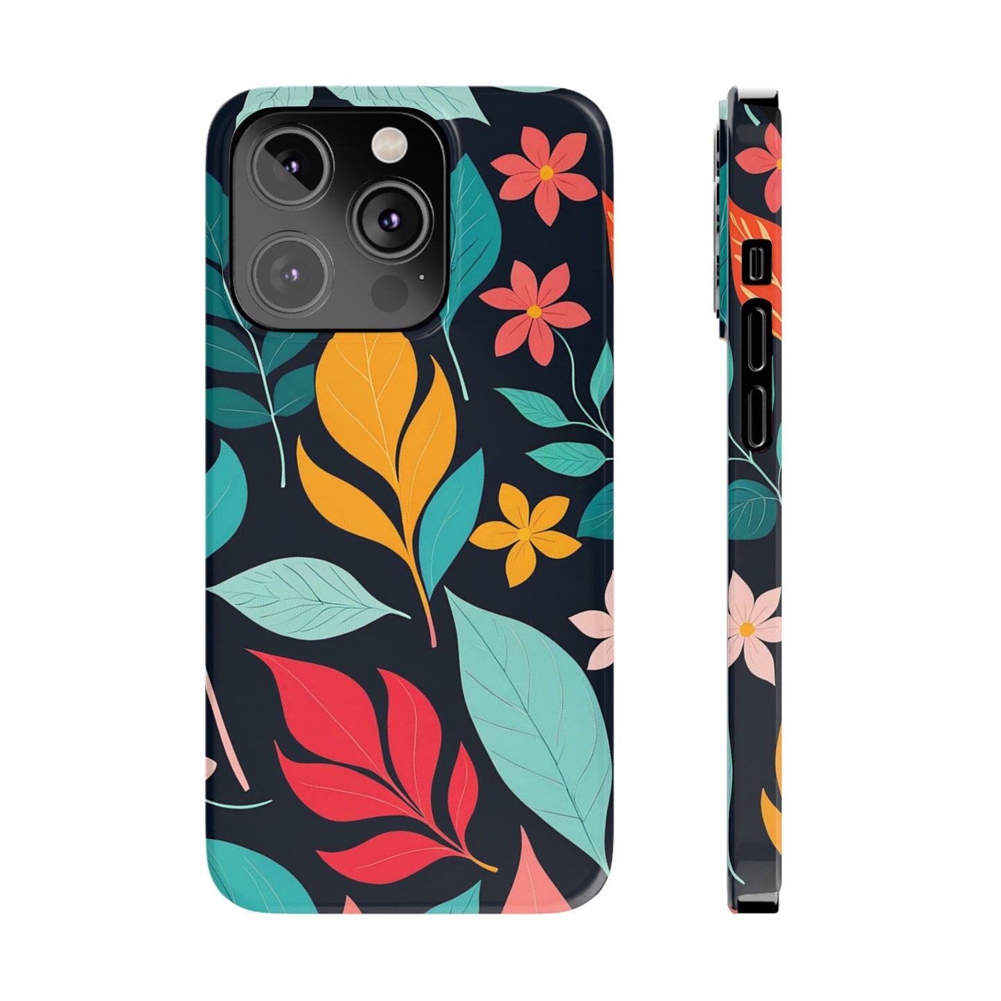 Flower Leaf Slim Phone Case