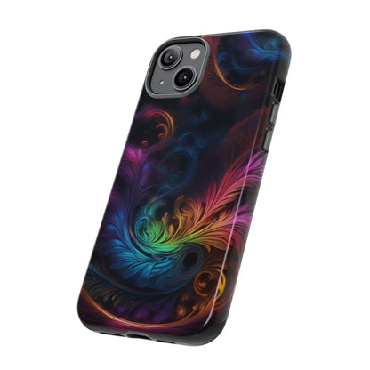 Dark Feather Pattern Tough Case