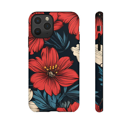 Red Dandelion  Art Design Pattern Tough Case