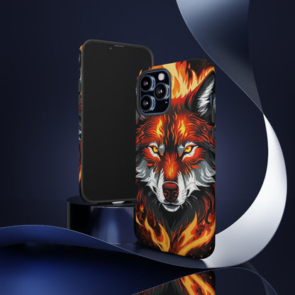 Fiery Wolf Tough Case