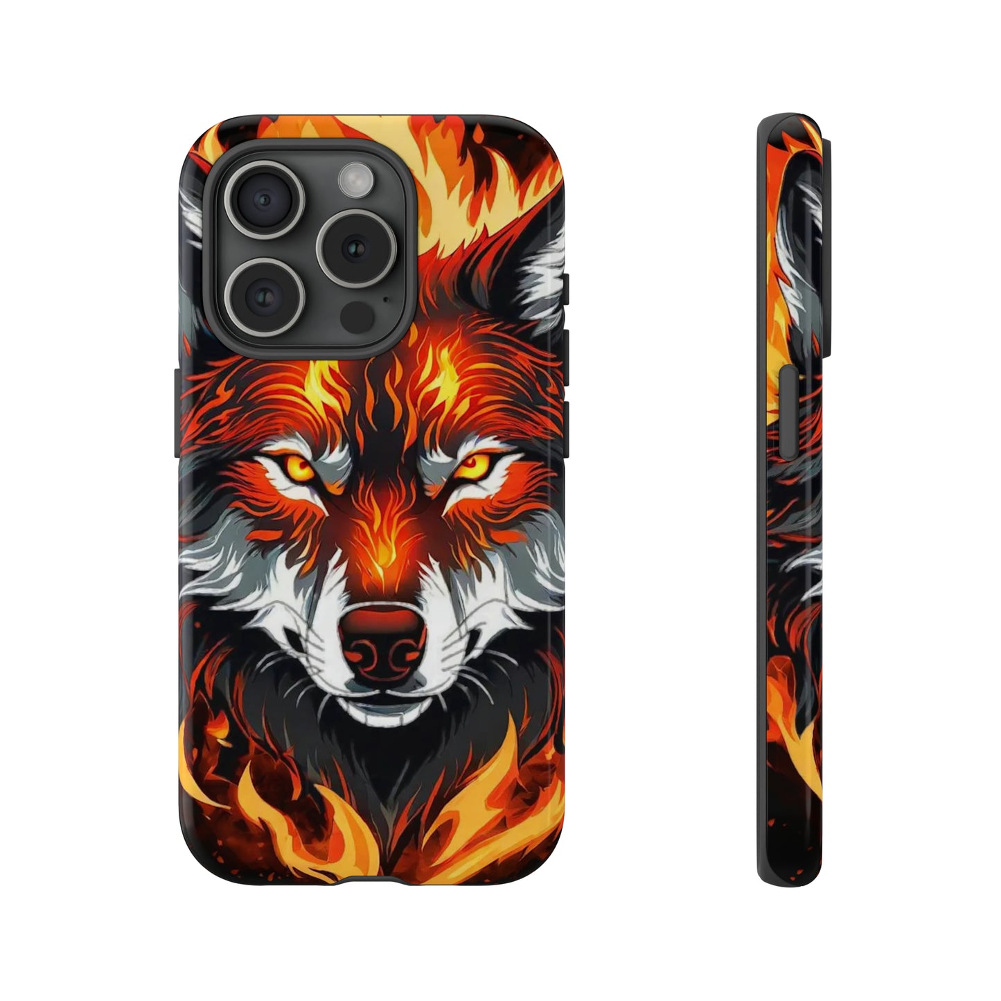 Fiery Wolf Tough Case