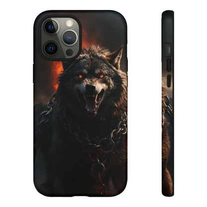 Wolf chained Tough Case