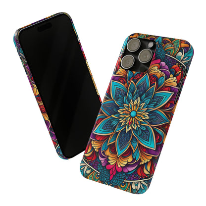 Floral Motifs Slim Phone Case - Colorwink