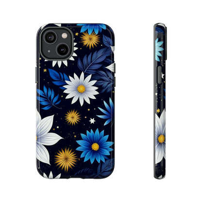 Blue Leaf Pattern Tough Case