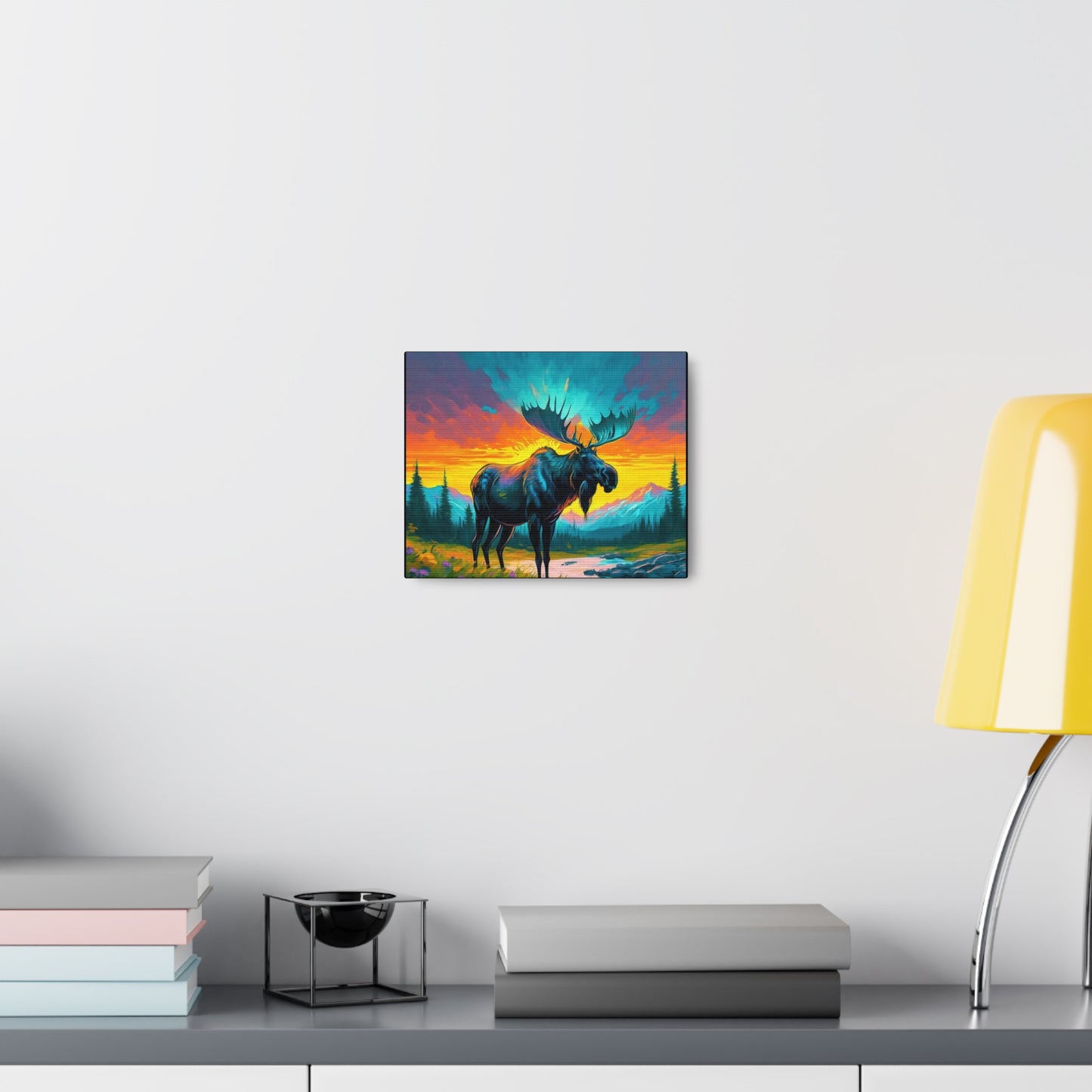 Moose Art Canvas