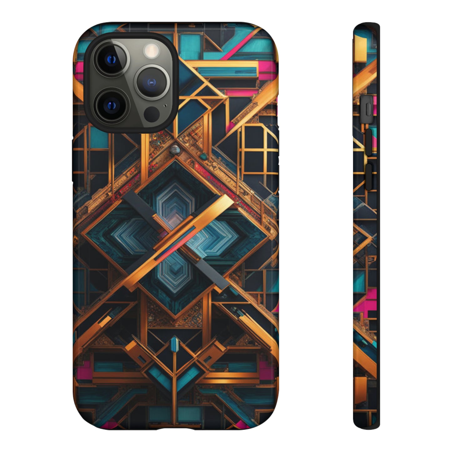 Abstract Tesseract Tough Case