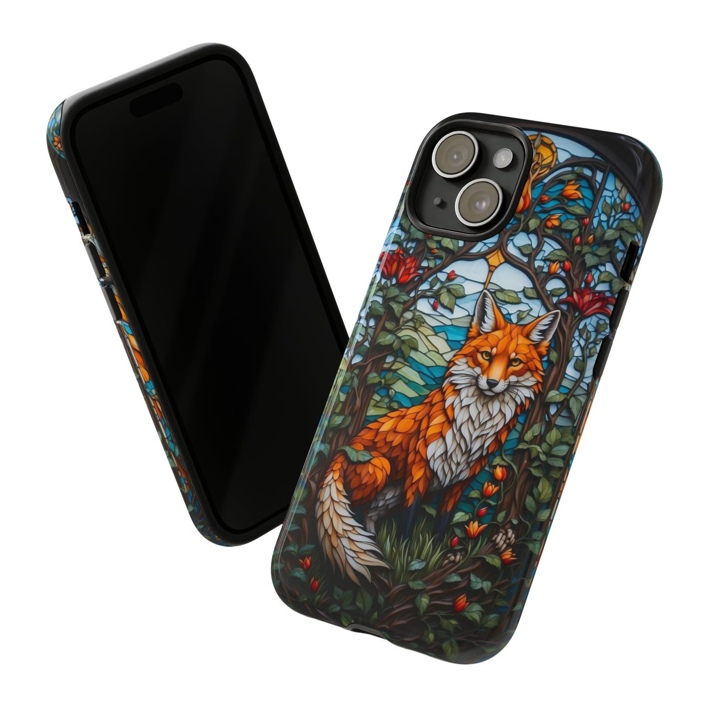 Stained Glass Art of a Fox Tough Case