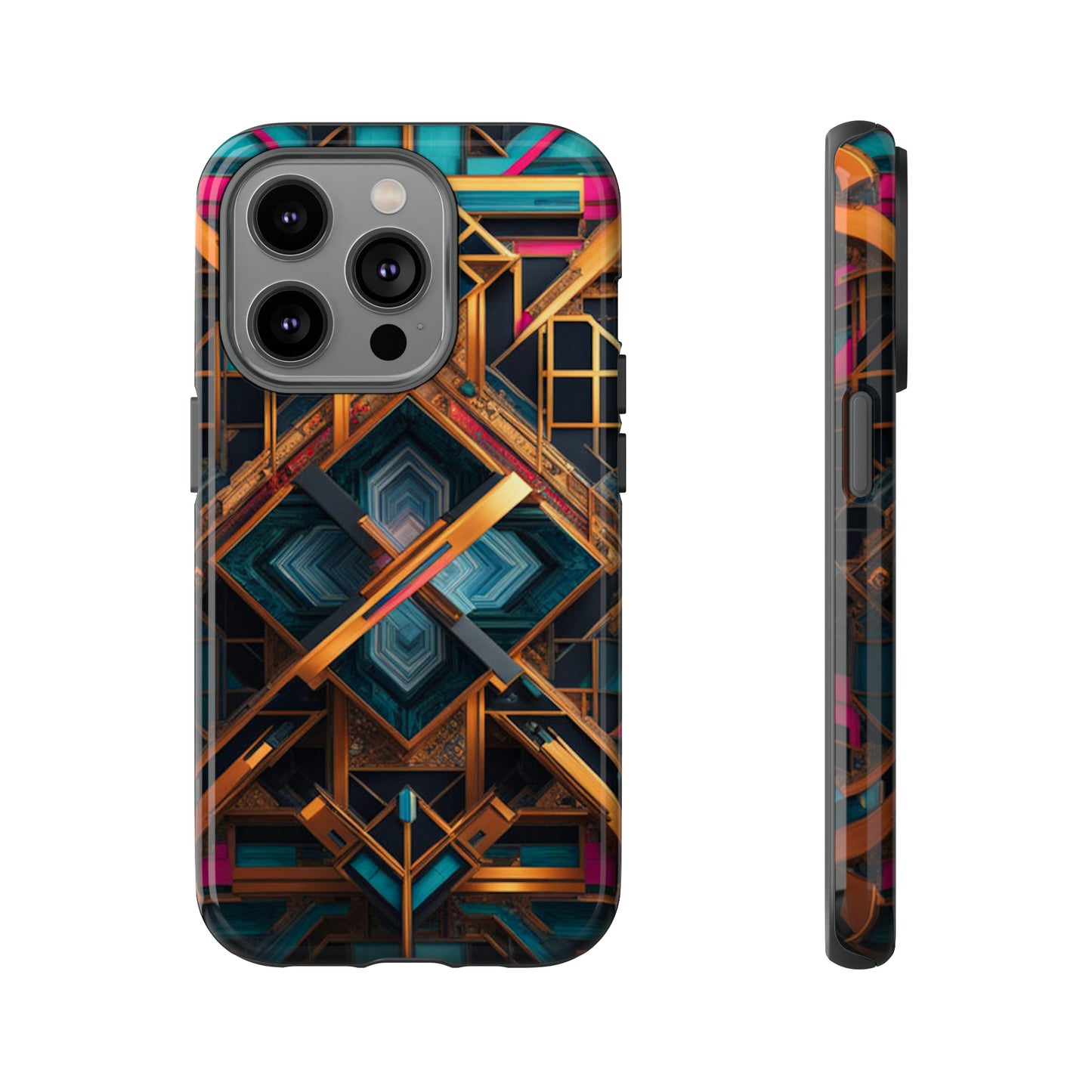 Abstract Tesseract Tough Case