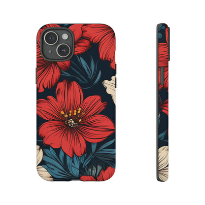 Red Dandelion  Art Design Pattern Tough Case