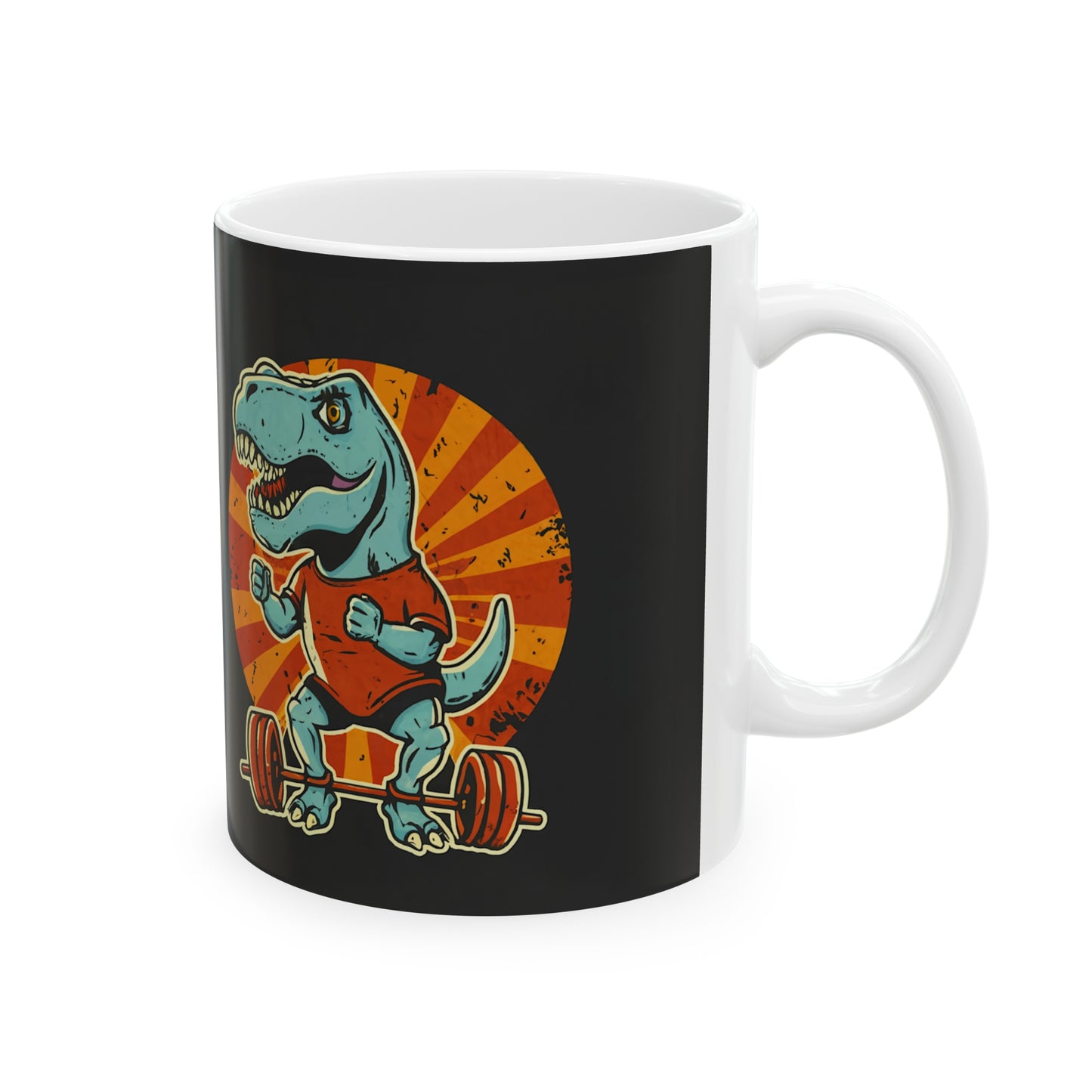 Body Builder Dino Coffee Mug