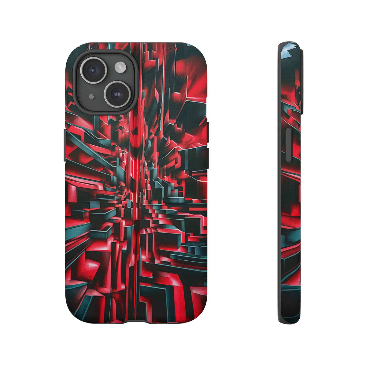 Red Illusion Art  Pattern Tough Case