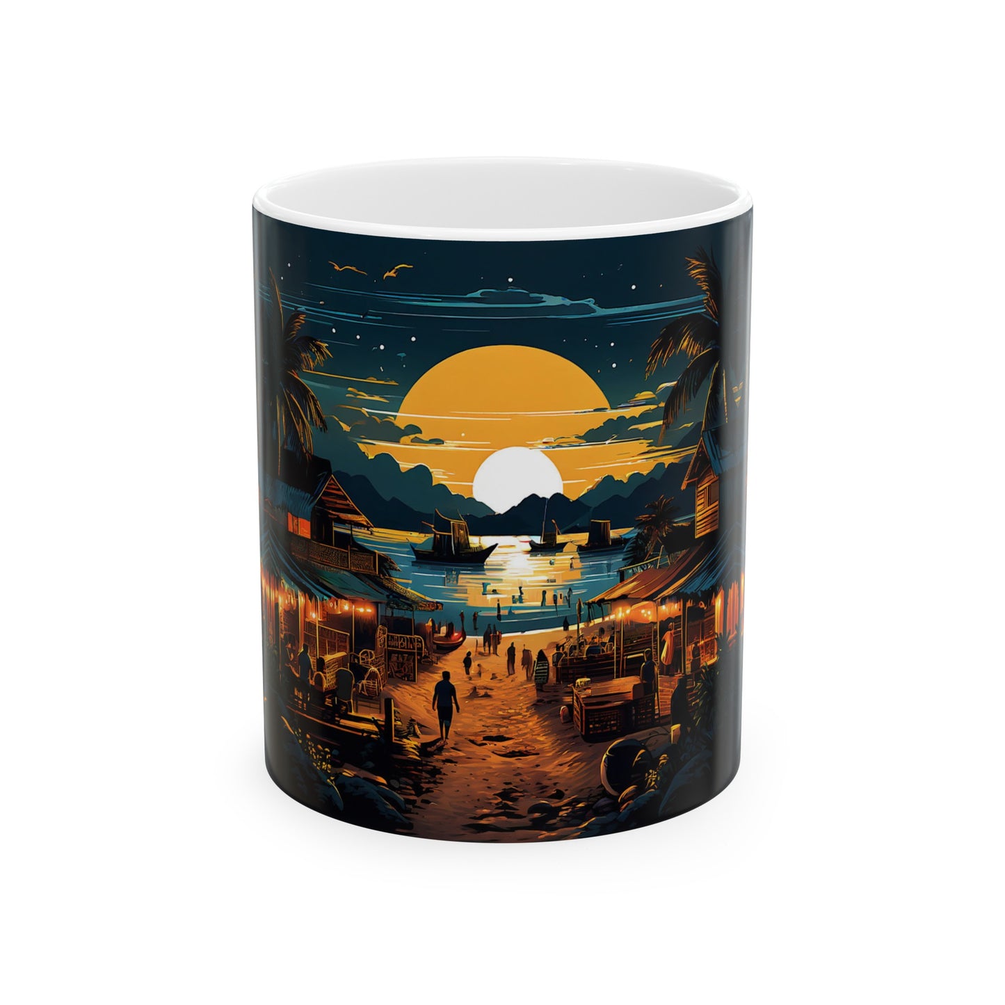 Sunset at Beach Coffee Mug