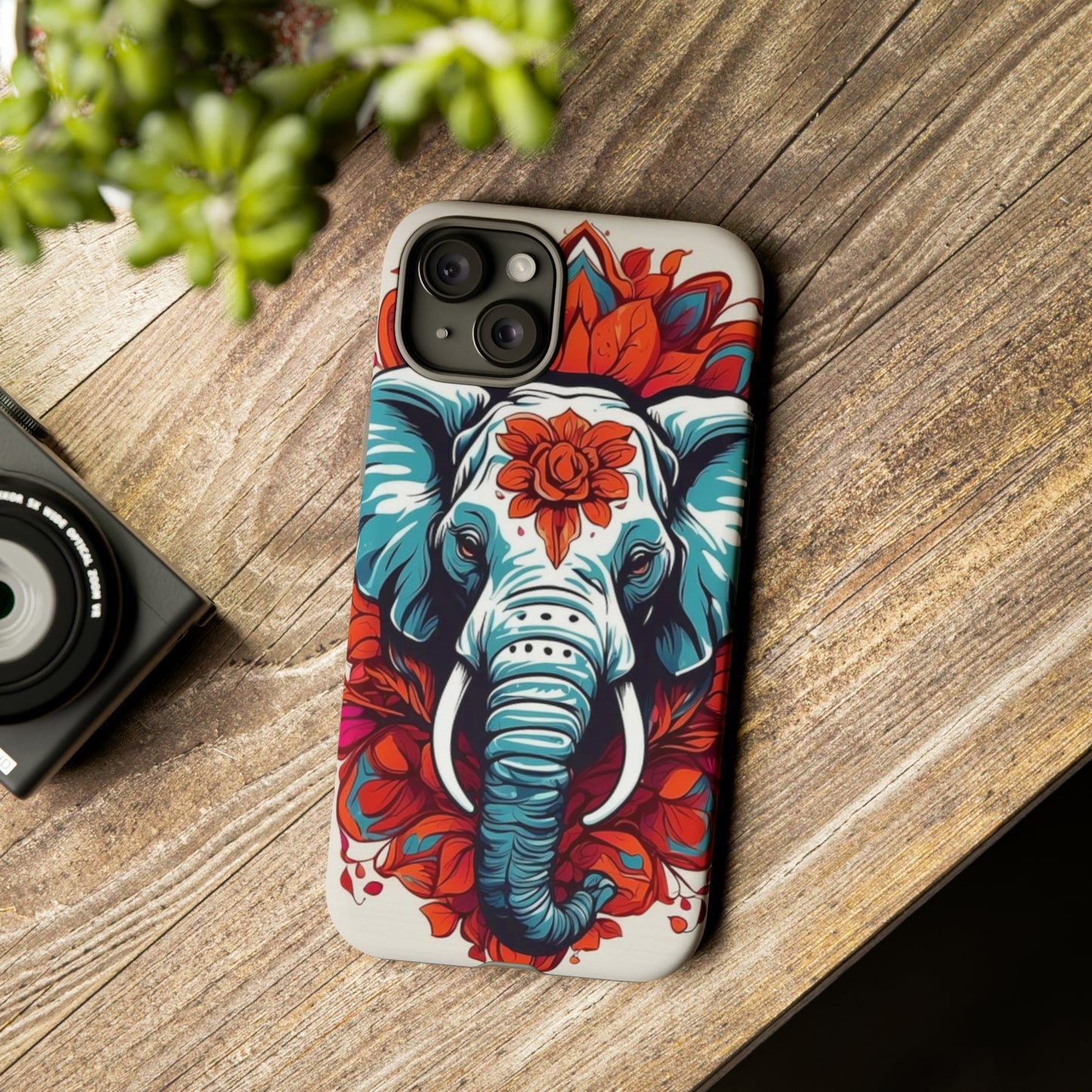 Floral Elephant Tough Case